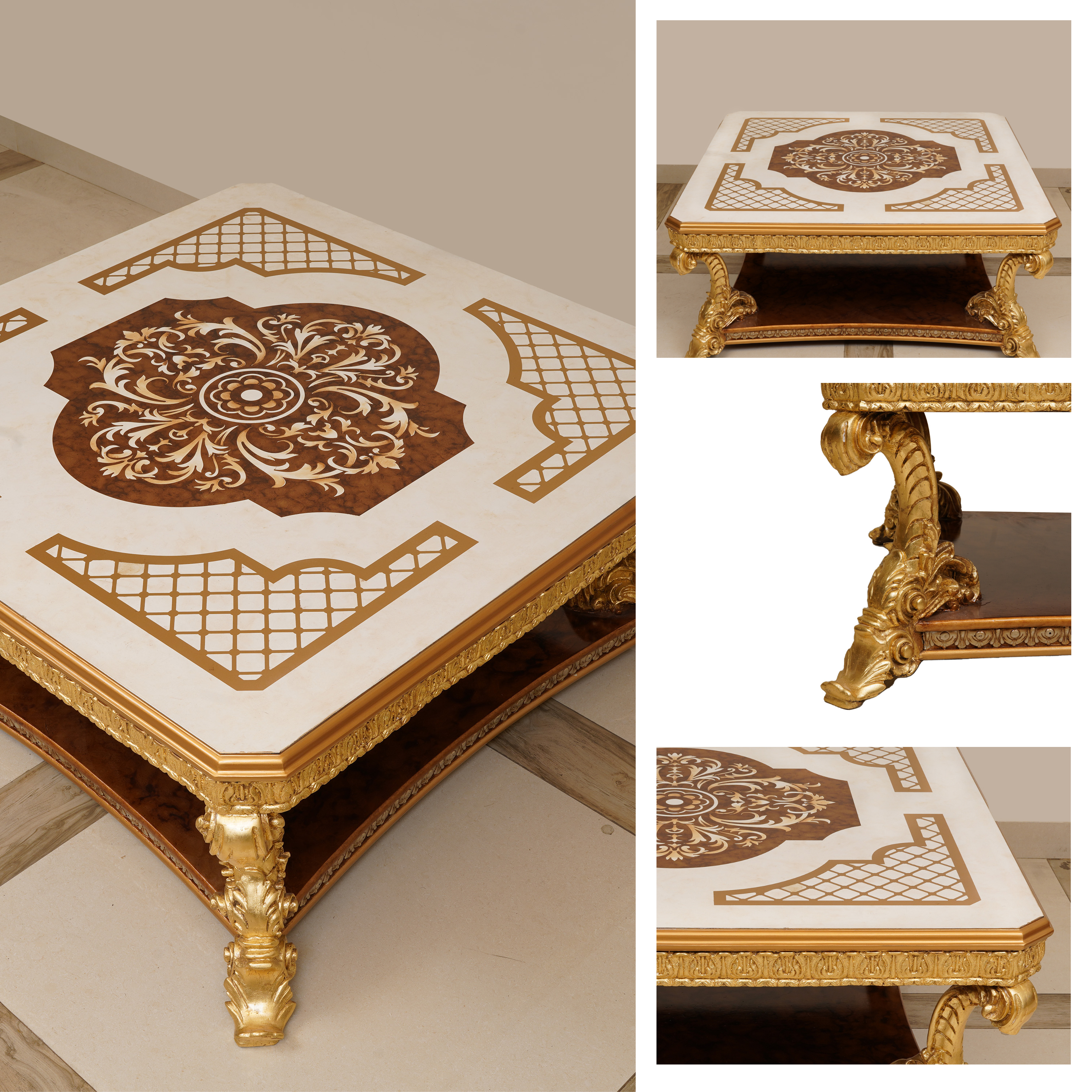 Luxurious Square Coffee Table